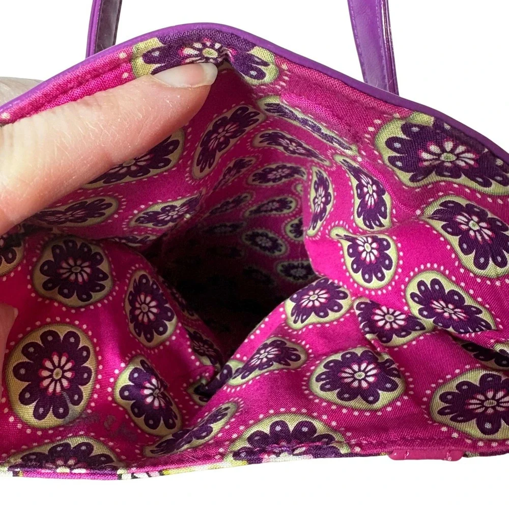 Vera Bradley Very Berry Flipster Crossbody‎ Bag Retired Purple Pink Floral Y2K